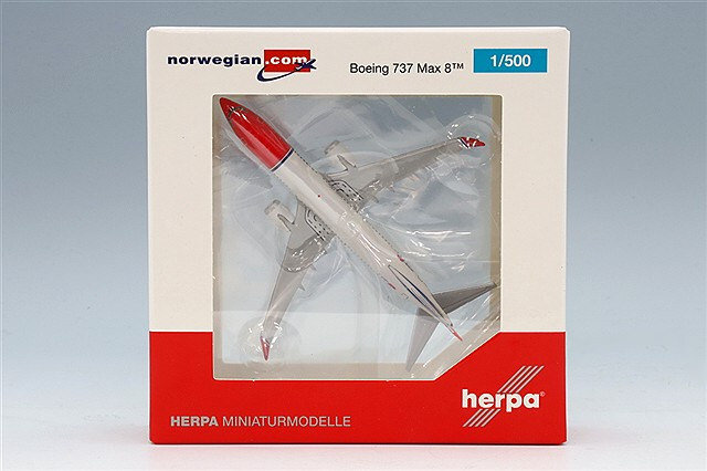 ヘルパ 1/500 ボーイング 737 Max 8 ノルウェー・エアシャトル