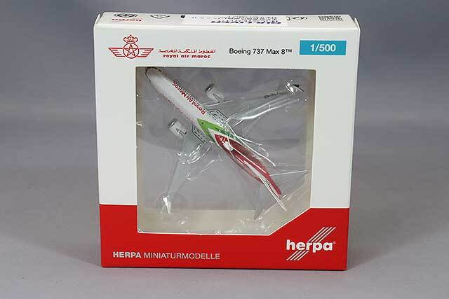 ヘルパ 1/500 ボーイング 737 Max 8 ロイヤル エア モロッコ CN-MAX