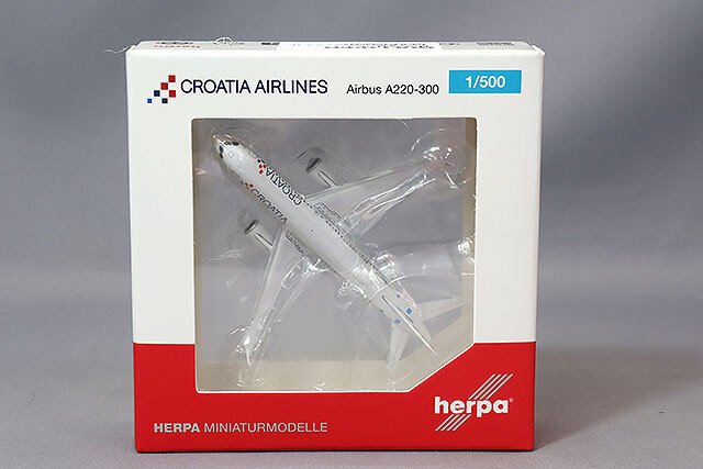 ヘルパ 1/500 エアバス A220-300 クロアチア航空 “Zagreb” 9A-CAE