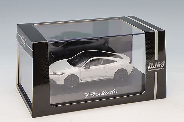 ホビージャパン 1/43 ホンダ プレリュード 2025 ホワイト/ブラックルーフ