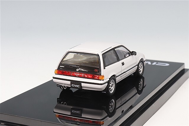 ホビージャパン 1/64 ホンダ シビック (AT) 後期型 ホワイト