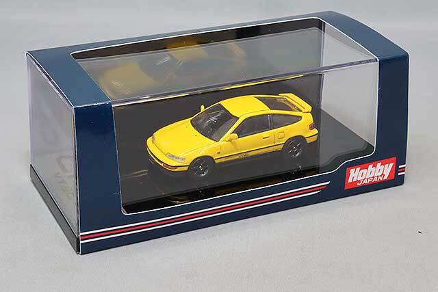 ホビージャパン 1/64 ホンダ CR-X SiR (EF8) JDM スタイル イエロー