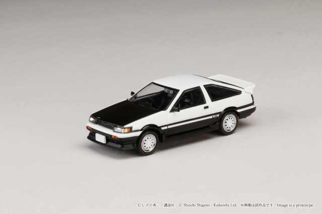ホビージャパン 1/64 トヨタ カローラ レビン (AE86) 頭文字D 秋山渉