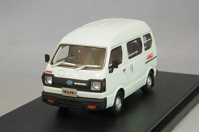 ハイストーリー 1/43 スバル サンバー 4WD (1980) ガルホワイト 