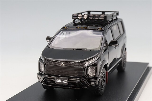 ハイストーリー 1/43 三菱 デリカ D:5 (2024) カスタマイズ ブラックマイカ