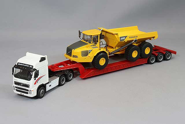 カララマ 1/87 ボルボ FH12 ダンプカー A40D 積載