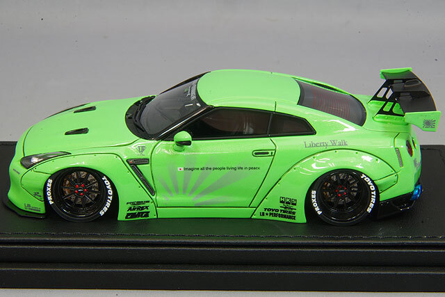 イグニッションモデル 1/43 LB-WORKS GT-R (R35) グリーンメタリック 