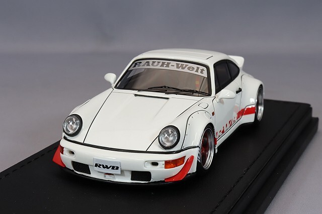 イグニッションモデル 1/43 RWB 964 ホワイト/WORKマイスターS1タイプ 