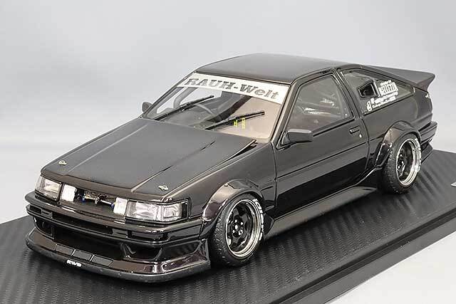 イグニッションモデル 1/18 RWB AE86 ブラック/マイスターS1タイプ15 