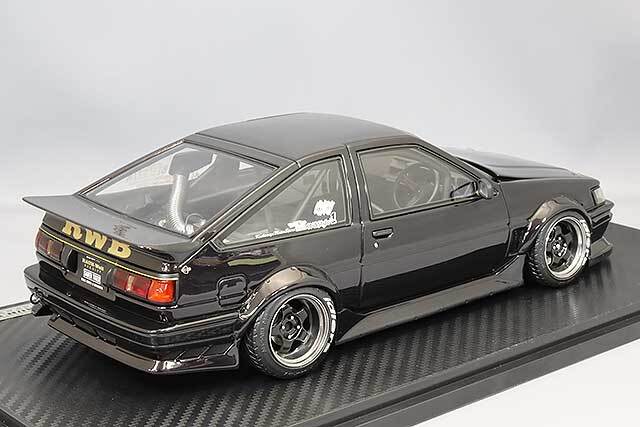 イグニッションモデル 1/18 RWB AE86 ブラック/マイスターS1タイプ15 
