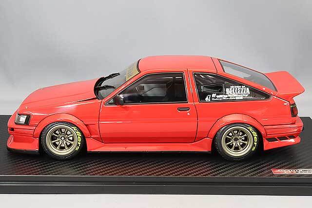 イグニッションモデル 1/18 RWB AE86 レッド/RSワタナベ15インチ 