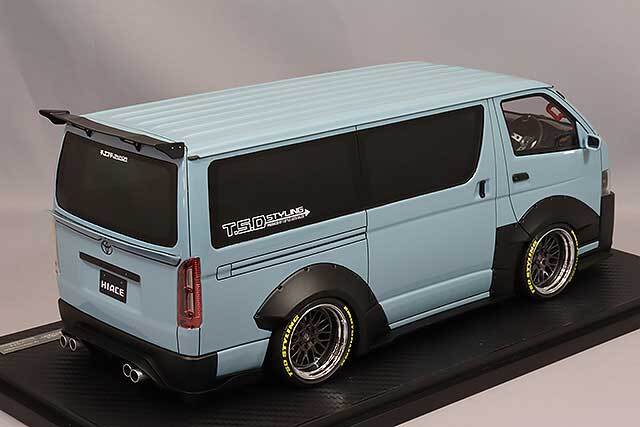 イグニッションモデル 1/18 T・S・D WORKS ハイエース ブルーグレイ T 