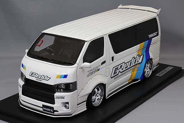 イグニッションモデル 1/18 T.S.Dワークス ハイエース ホワイト WORK 