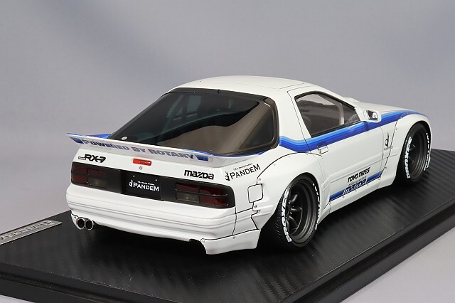 イグニッションモデル 1/18 パンデム RX-7 (FC3S) ホワイト/RSワタナベ 