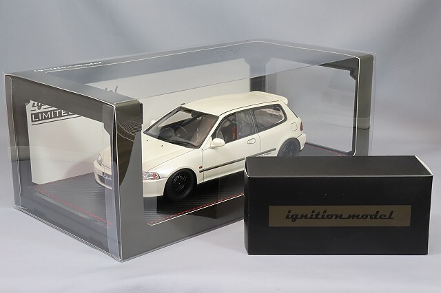海外並行品 イグニッションモデル 1/18 ホンダ シビック (EG6) パール  