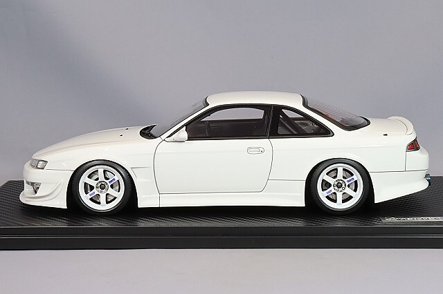 イグニッションモデル 1/18 VERTEX S14 シルビア ホワイト/TE37タイプ 
