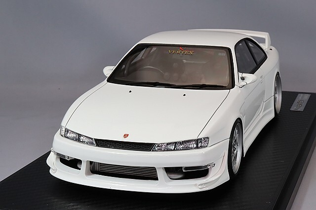 イグニッションモデル 1/18 VERTEX S14 シルビア ホワイト/BBS RG-R 
