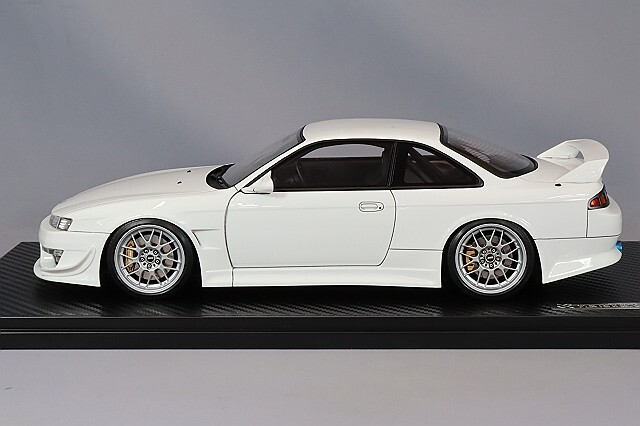 イグニッションモデル 1/18 VERTEX S14 シルビア ホワイト/BBS RG-R 