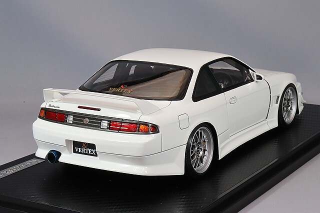 イグニッションモデル 1/18 VERTEX S14 シルビア ホワイト/BBS RG-R 