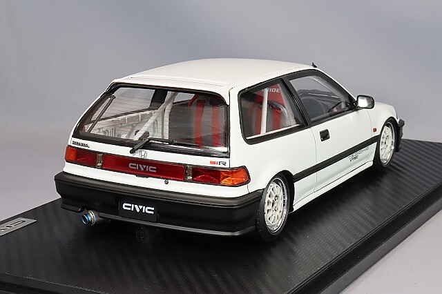 イグニッションモデル 1/18 ホンダ シビック (EF9) SiR ホワイト/weds 