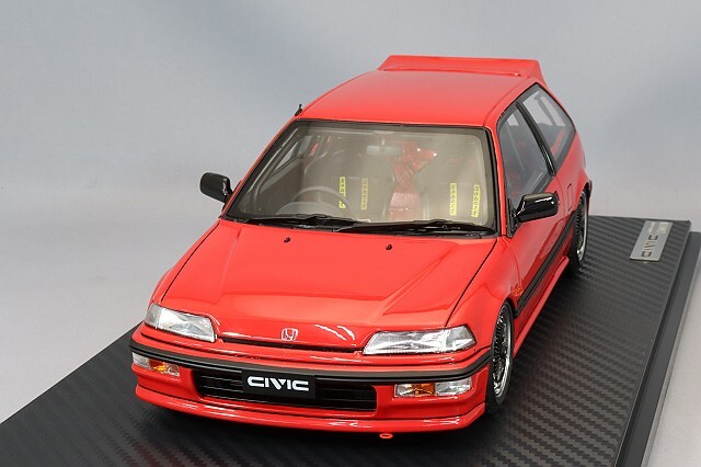 イグニッションモデル 1/18 ホンダ シビック (EF9) SiR レッド/無限CF  