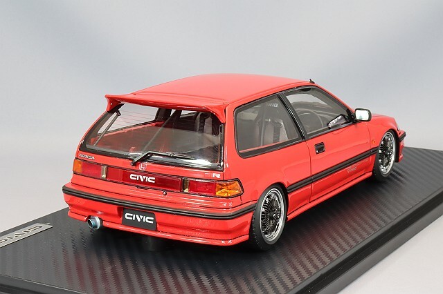イグニッションモデル 1/18 ホンダ シビック (EF9) SiR レッド/無限CF 
