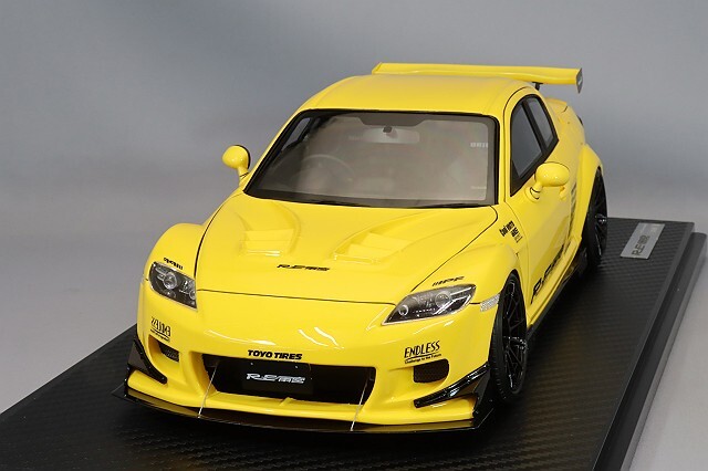 イグニッションモデル 1/18 マツダ RX-8 (SE3P) RE雨宮 イエロー