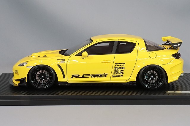 イグニッションモデル 1/18 マツダ RX-8 (SE3P) RE雨宮 イエロー
