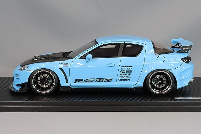 イグニッションモデル 1/18 マツダ RX-8 (SE3P) RE雨宮 ライトブルー 