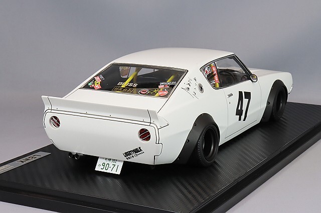イグニッションモデル 1/18 LB-WORKS ケンメリ 2Dr ホワイト/深リム14 