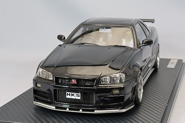 イグニッションモデル 1/18 日産 スカイライン GT-R (BNR34) ブラック 