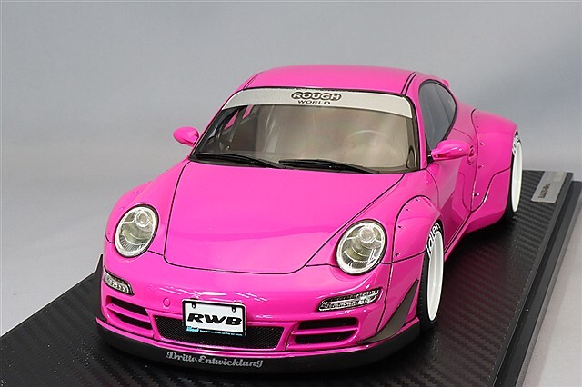 イグニッションモデル 1/18 RWB 997 ピンク/WORK S1タイプ18インチ 
