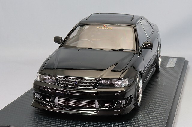 イグニッションモデル 1/18 VERTEX JZX100 チェイサー ブラック/WORK  