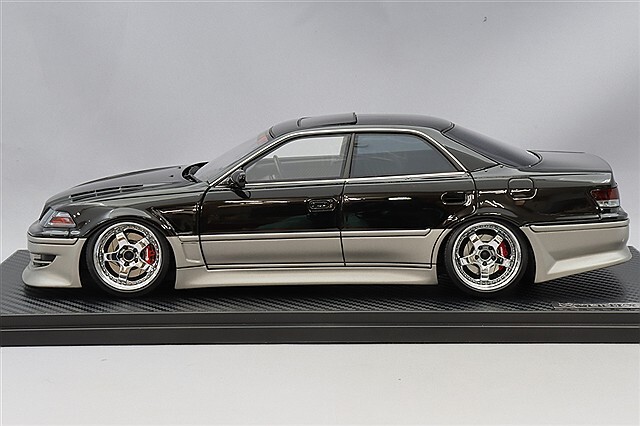 最安値正規イグニッションVERTEX JZX100マークII 改ブラックガンメタ イグニッションモデル 1/18 VERTEX JZX100 マークII ブラック/ガンメタ