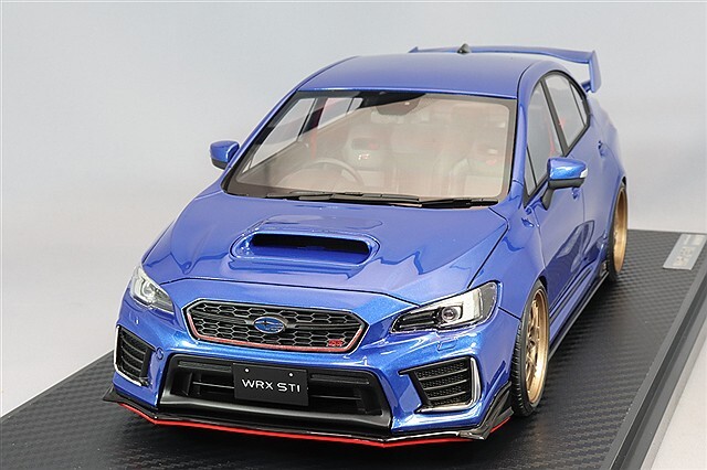 イグニッションモデル 1/18 スバル WRX (CBA-VAB) STI ブルー 