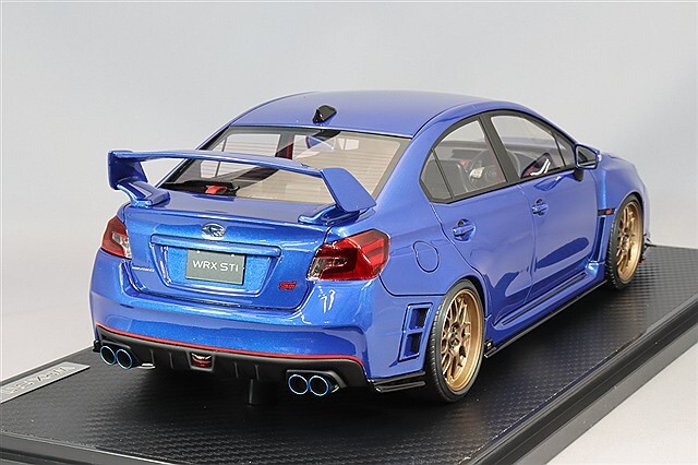 イグニッションモデル 1/18 スバル WRX (CBA-VAB) STI ブルー 