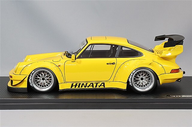 イグニッションモデル 1/18 RWB 930 イエロー/WORK M1タイプ18インチ 