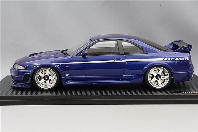 イグニッションモデル1/18　ニスモ R33 GT-R 400R IG2813 1/18 Nismo R33 GT-R 400R Blue With Engine | LINE UP