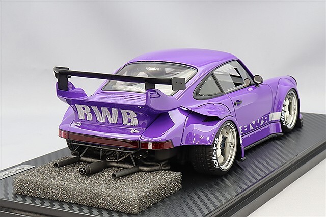 国内外の人気 イグニッションモデル 1/18 パープル/WORKマイスターS1 930 RWB ミニカー