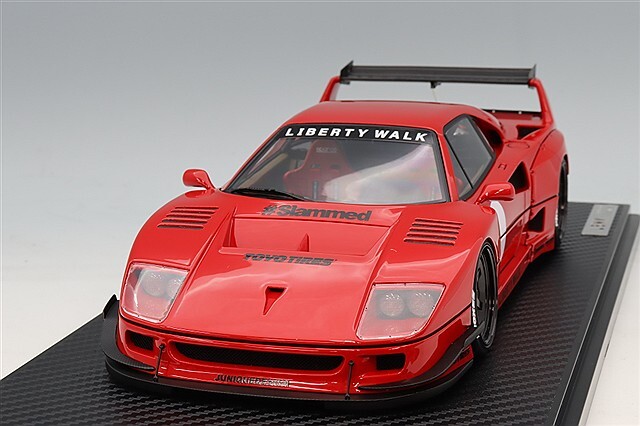 イグニッションモデル 1/18 LB-WORKS 40 レッド/LB-worksオリジナル6本