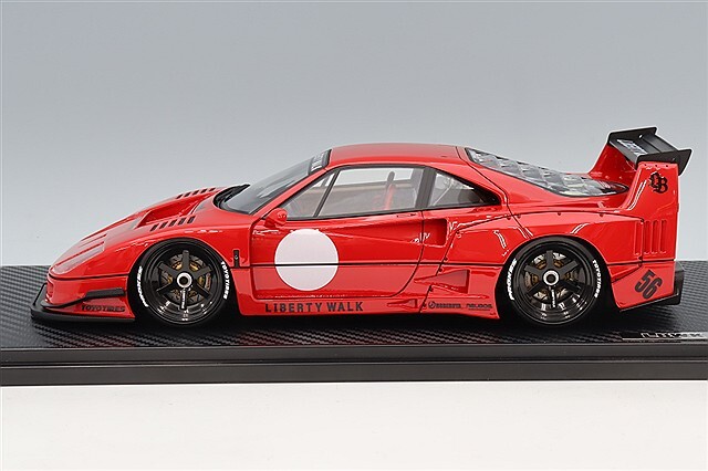 イグニッションモデル 1/18 LB-WORKS 40 レッド/LB-worksオリジナル6本