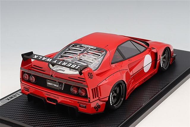 イグニッションモデル 1/18 LB-WORKS 40 レッド/LB-worksオリジナル6本