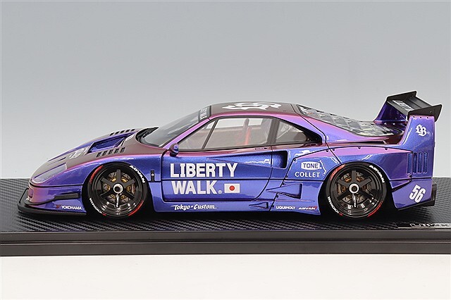 イグニッションモデル 1/18 LB-WORKS 40 パープルメタリック/LB-works