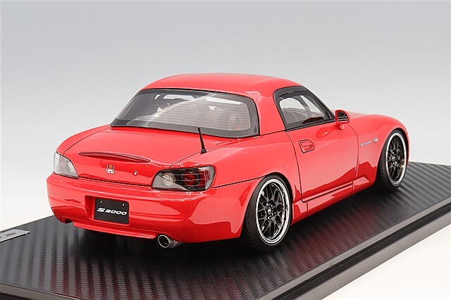 イグニッションモデル 1/18 ホンダ S2000 (AP1) レッド/BBS RG-Rタイプ