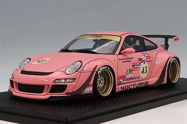 イグニッションモデル 1/18 RWB 997 ピンク/WORK M1タイプ18インチ