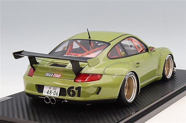 イグニッションモデル 1/18 RWB 997 グリーン/WORK M1タイプ18インチ
