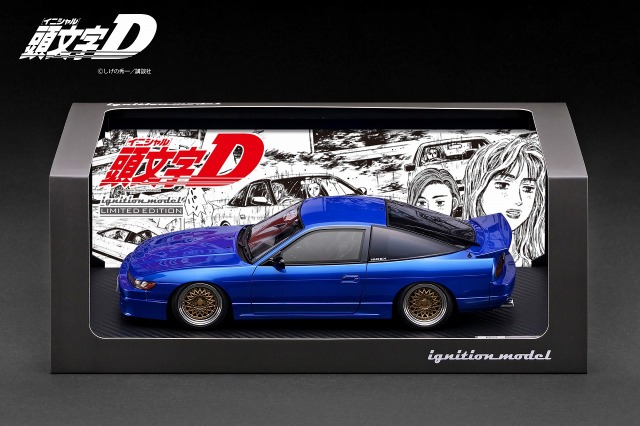 ☆予約品☆ イグニッションモデル 1/18 頭文字D 日産 シルエイティ ブルー