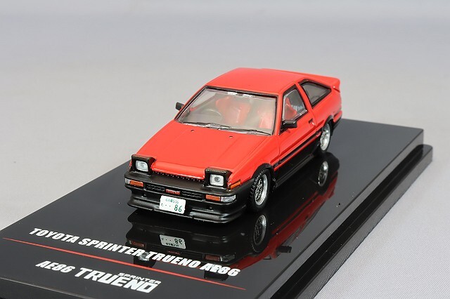 イノモデル 1/64 トヨタ スプリンター トレノ AE86 レッド