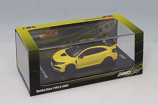 イノモデル 1/64 ホンダ シビック TYPE-R (FK8) イエロー