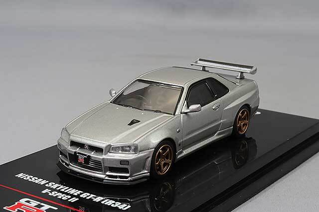 イノモデル 1/64 日産 スカイライン GT-R (R34) V-Spec II シルバー